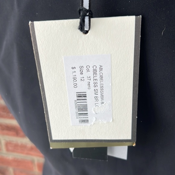 Chiara Boni La Petite Robe Cibeless Embellished Asymmetric-Neckline Gown Size 12 - Picture 6 of 6